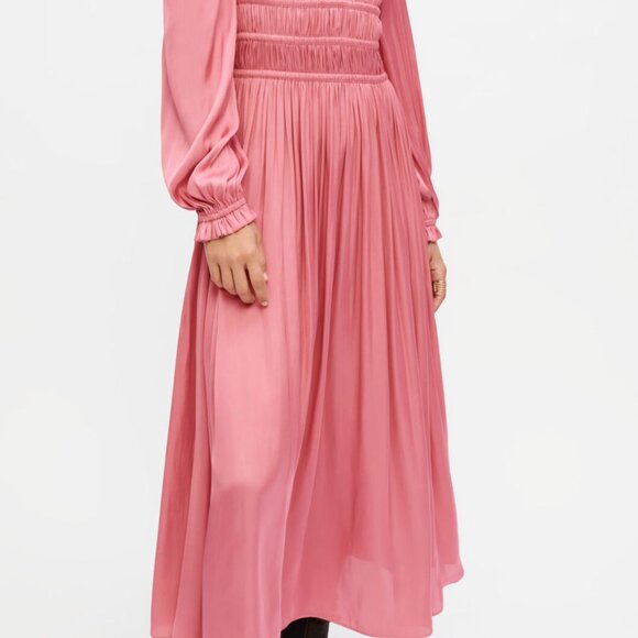 MAJE Satin dress with ruffles - like new - Picture 4 of 6